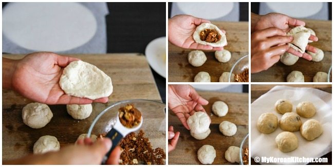 Korean sweet pancakes (Hotteok) | MyKoreanKitchen.com