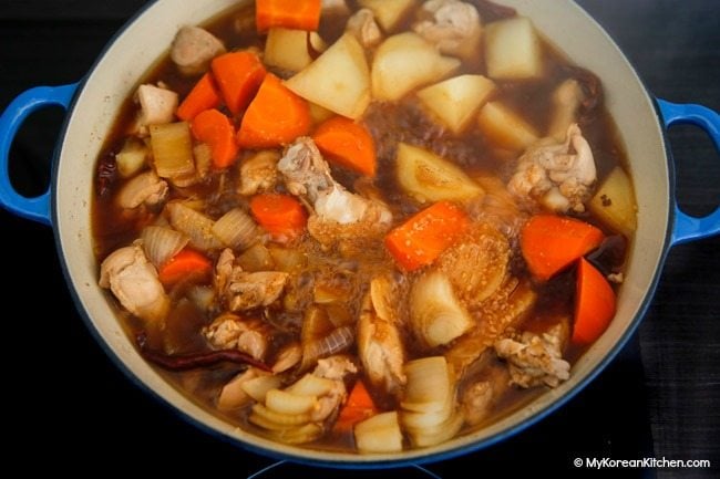 Jjimdak Vegetable Boiled