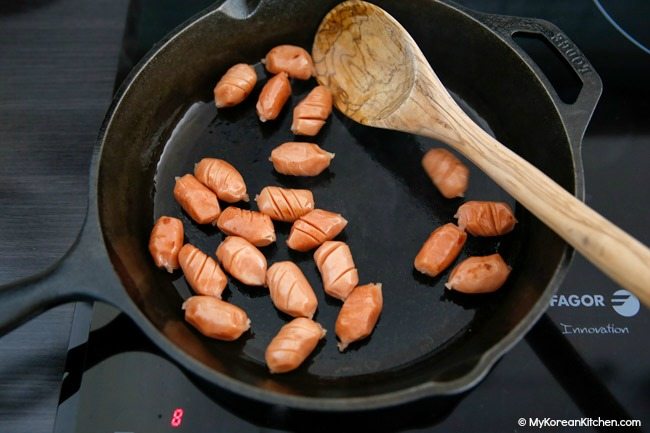 Stir fry Korean Vienna Sausage