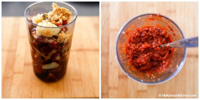 How to Make Spicy Pork Bulgogi Marinade | MyKoreanKitchen.com