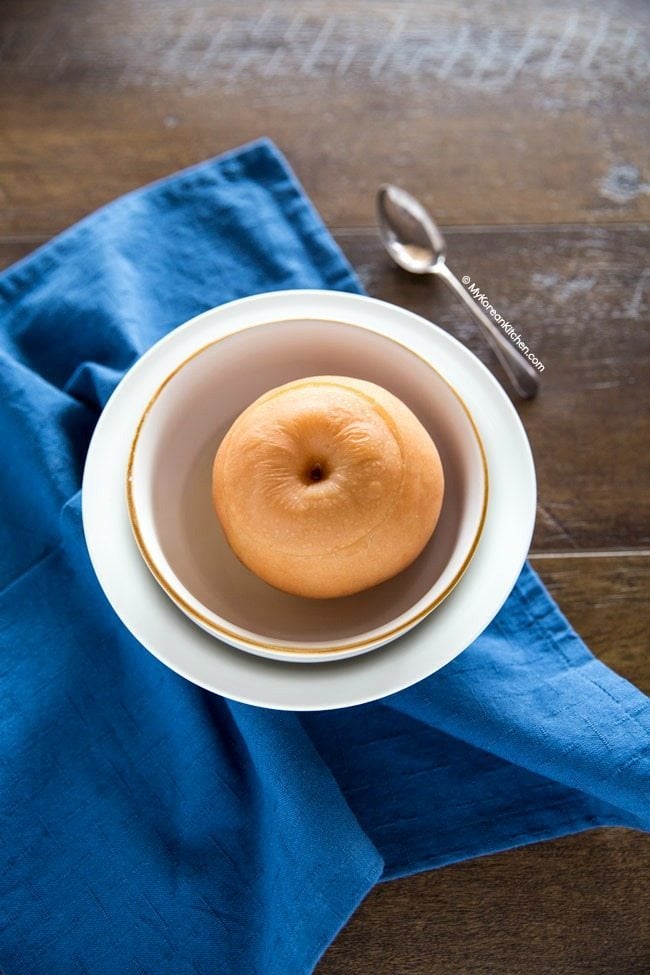 Baesuk (Korean Steamed Pears) Recipe | MyKoreanKitchen.com