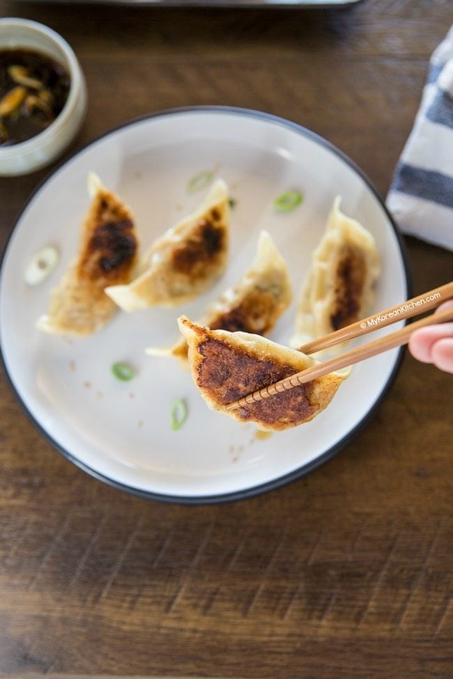 Kimchi Mandu (Kimchi Dumplings) | MyKoreanKitchen.com