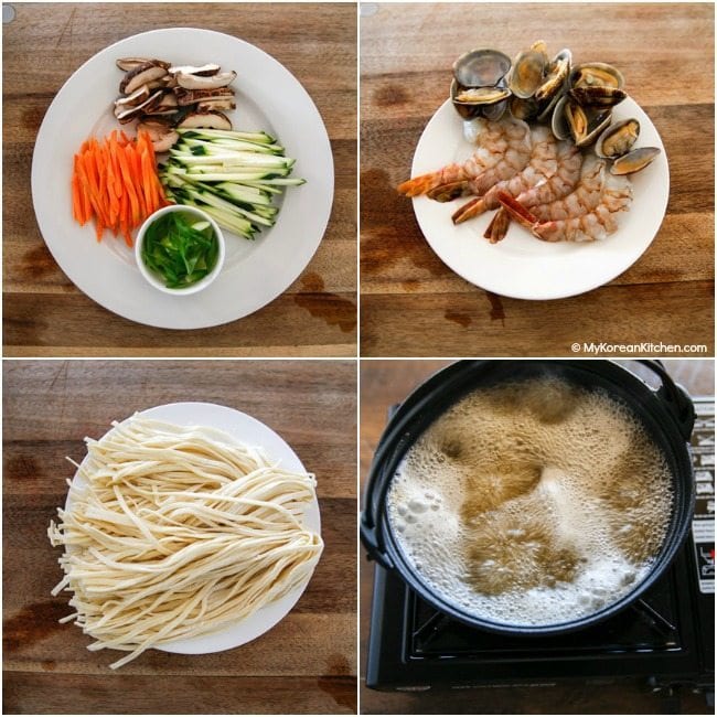 Kalguksu ingredients