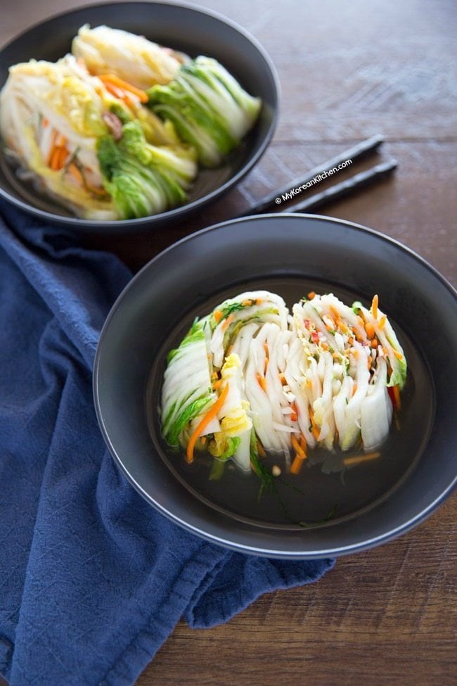 White Kimchi (Baek Kimchi) | MyKoreanKitchen.com
