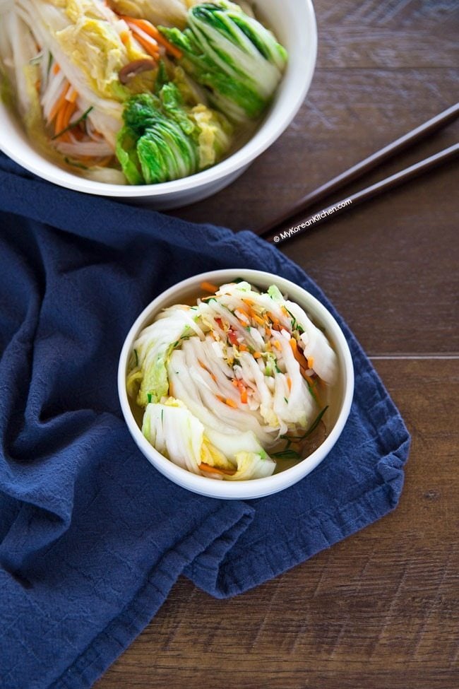 White Kimchi (Baek Kimchi) Recipe | MyKoreanKitchen.com