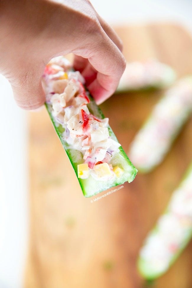 Cucumber Bites | MyKoreanKitchen.com
