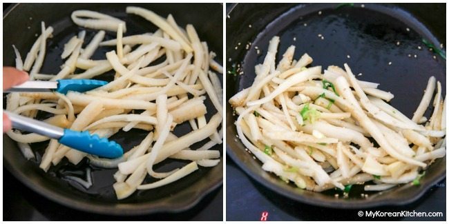 Doraji Namul (Korean bellflower root side dish) 