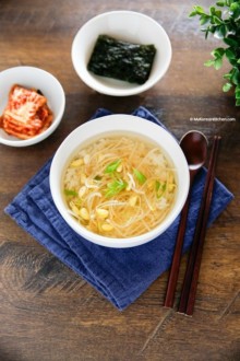 Bean Sprout Soup with Rice (Kongnamul Gukbap) | MyKoreanKitchen.com