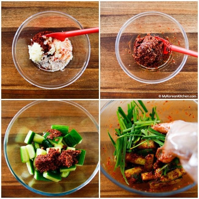 How to Make Korean Cucumber Kimchi | MyKoreanKitchen.com