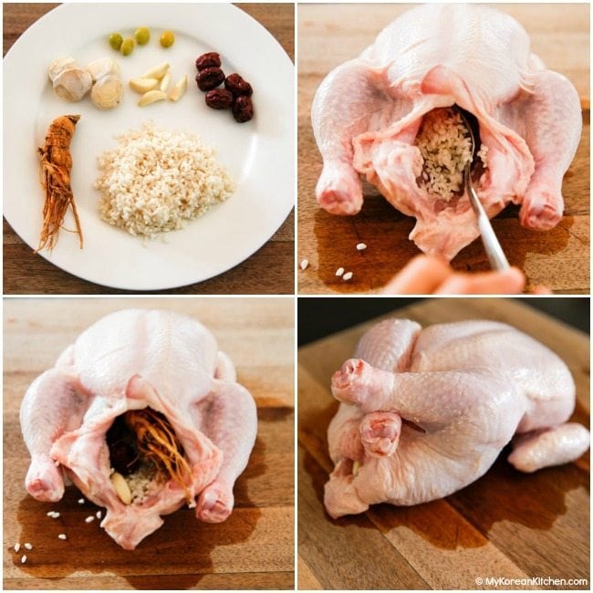How to Make Samgyetang (Korean Ginseng Chicken Soup) } MyKoreanKitchen.com