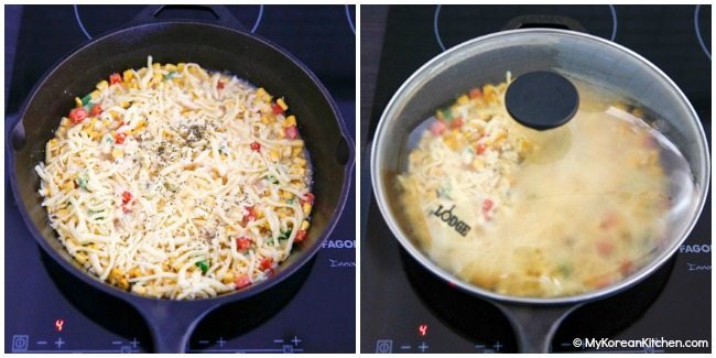 Cooking Korean Corn Cheese | MyKoreanKitchen.com