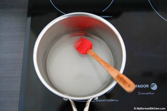 How to Make Sugar Syrup | MyKoreanKitchen.com