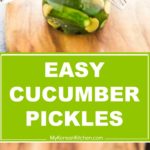 Quick cucumber pickle recipe. These cucumber pickles are really delicious. The right balance of sweetness, tanginess and the crunchiness is so refreshing and invigorating! | MyKoreanKitchen.com