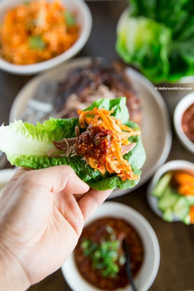How to eat bo ssam