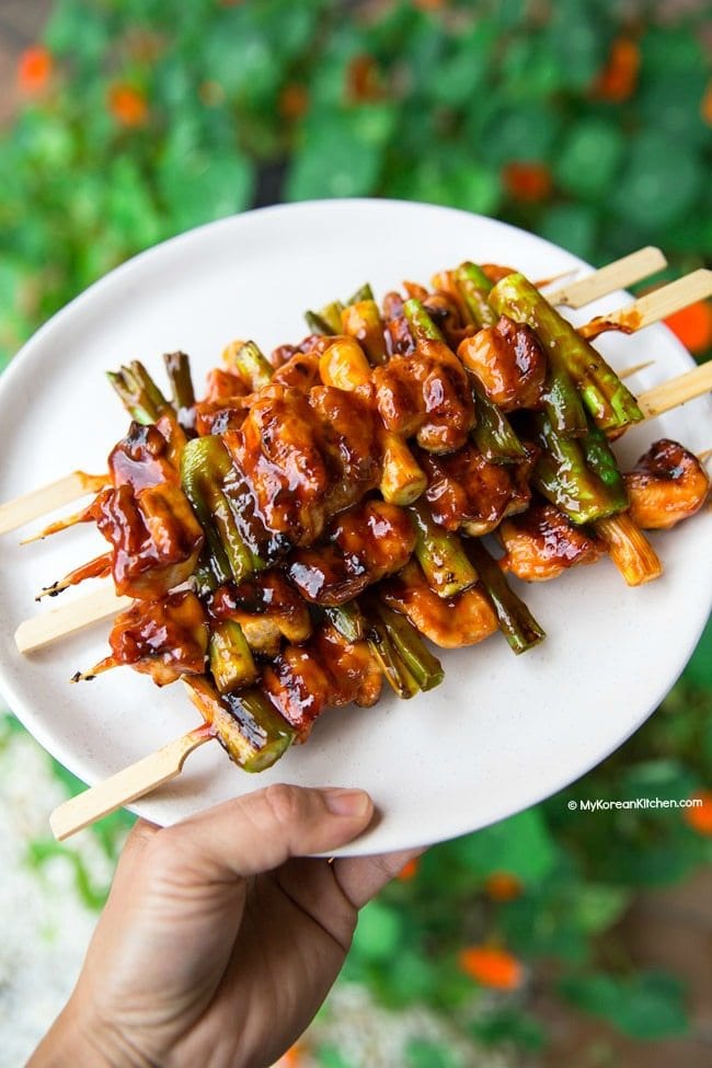 Korean Chicken Skewers