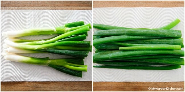 Maintaining two weeks old green onions