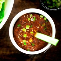 Ssamjang (Korean dipping sauce) in a bowl