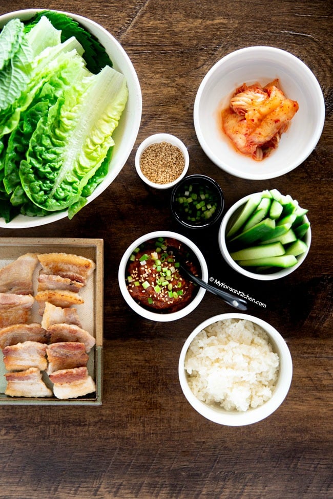 Korean bbq and ssam sauce
