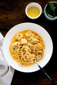 Toowoomba Pasta in a White Pasta Bowl