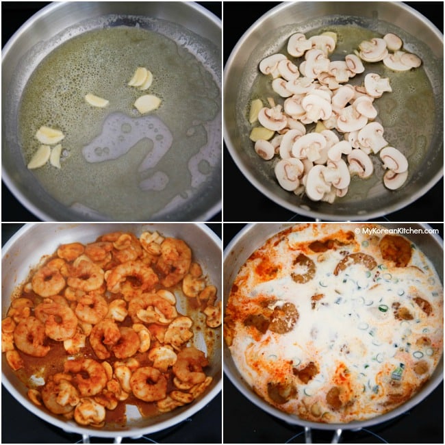 Making Toowoomba Pasta Sauce in a Skillet