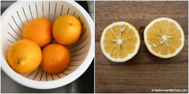 meyer lemon - outside vs inside