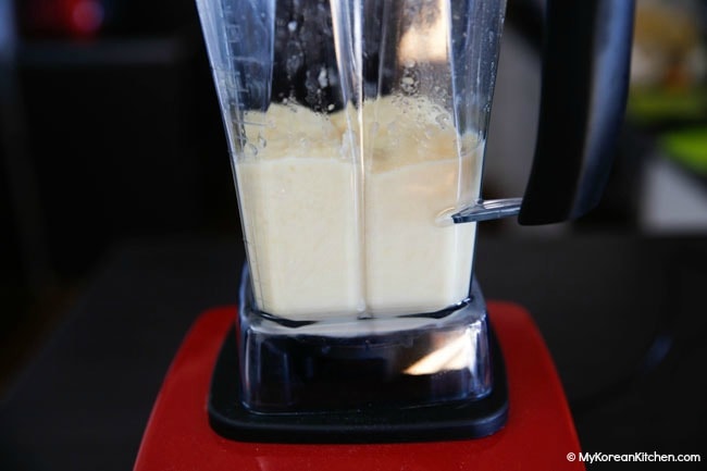 blending yuja pulp in vitamix