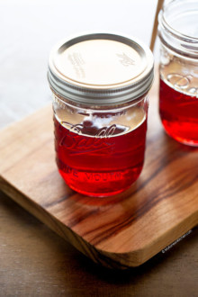 Korean chili oil in a glass jar