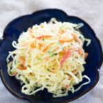 kelp noodle salad close up photo