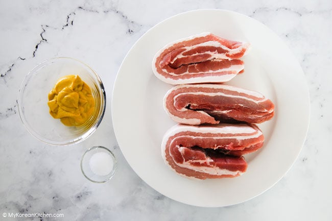 Air Fryer Pork Belly Ingredients