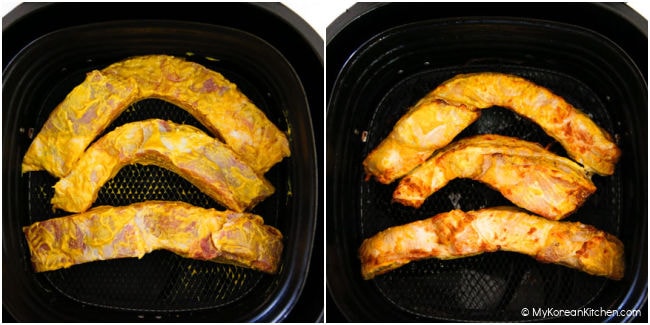 Rosting pork belly in air fryer
