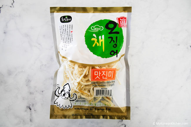 dried shredded squid package